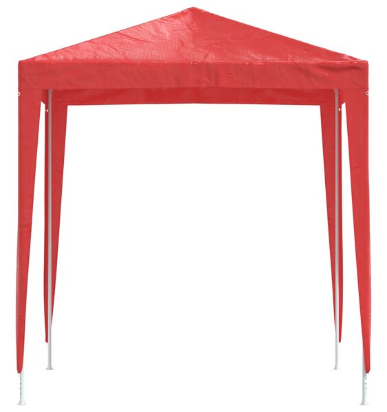 Šator za zabave 200 x 200 x 240 cm Crvena PE i čelik - Crvena / 200 x 200 x 240 cm