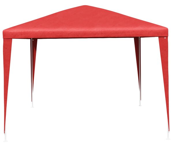 Šator za zabave 400 x 300 x 255 cm Crvena PE i čelik - Crvena / 400 x 300 x 255 cm
