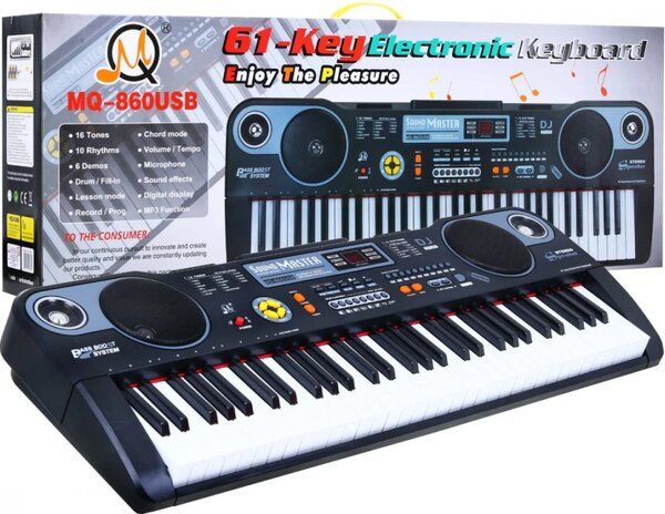 Klavijatura 61 tipka MQ-860USB stalka i lekcije 5+