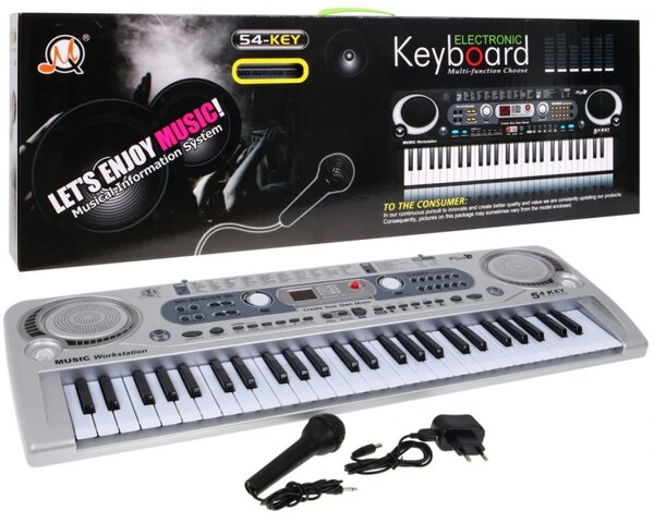 Klavijatura 54 tipka srebrna MQ-824USB 5+
