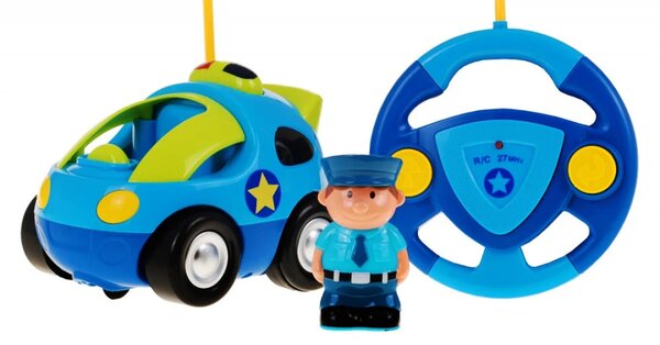Policijski automobil na daljinsko 3+ volan i figura