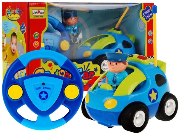 Policijski automobil na daljinsko 3+ volan i figura