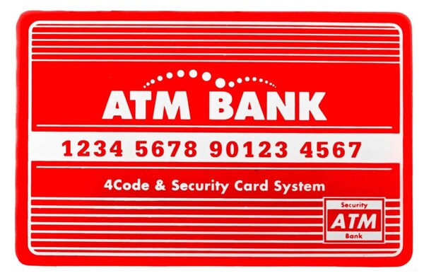 Bankomat-kasica za djecu 3+ crveni s karticom i PIN-om