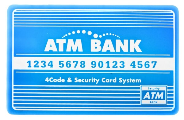 Bankomat-kasica za djecu 3+ plavi s karticom i PIN-om