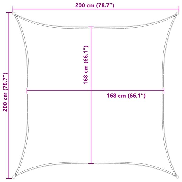 Jedro za sunce Plava i bijela 2 x 2 m 100% poliester Oxford - Plava / 2 x 2 m