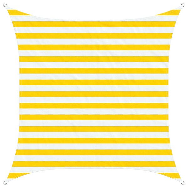 Jedro za sunce Žuta i bijela 2 x 2 m 100% poliester Oxford - Žuta / 2 x 2 m