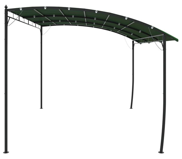 Gazebo 4 x 3 x 2,55 m Zelena Tkanina i Aluminij 180 gsm - Zelena / 4 x 3 x 2,55 m
