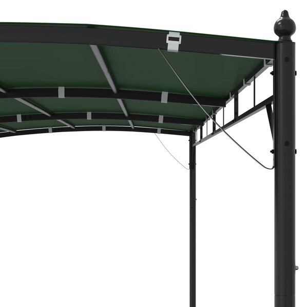 Gazebo 4 x 3 x 2,55 m Zelena Tkanina i Aluminij 180 gsm - Zelena / 4 x 3 x 2,55 m