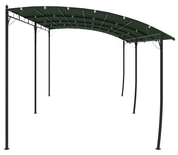 Gazebo 6 x 3 x 2,55 m Zelena Tkanina i Aluminij 180 gsm - Zelena / 6 x 3 x 2,55 m