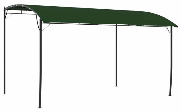 Gazebo 4 x 3 x 2,55 m Zelena Tkanina i Aluminij 180 gsm - Zelena / 4 x 3 x 2,55 m