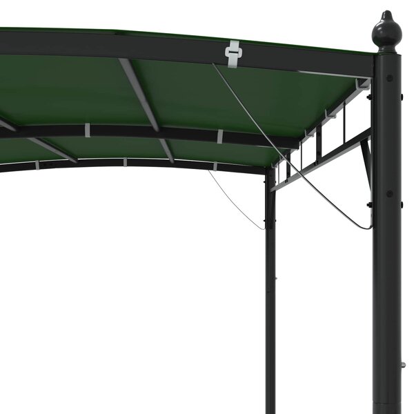 Gazebo 3 x 3 x 2,55 m Zelena Tkanina i Aluminij 180 gsm - Zelena / 3 x 3 x 2,55 m