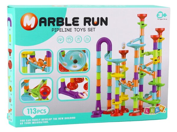 Set staza za kuglice 113 dijelova šareni