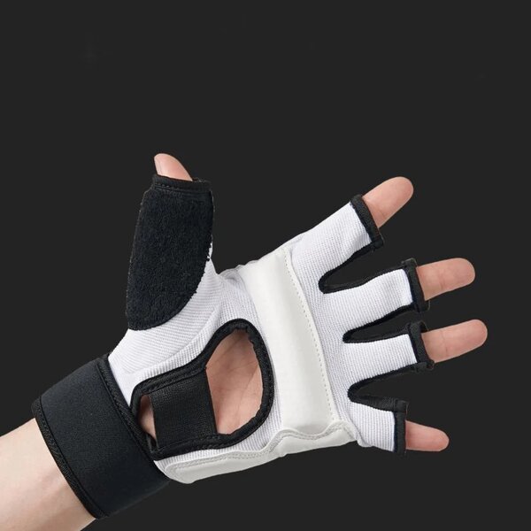 Rukavice za taekwondo s futrolom bijele XS