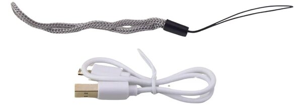 LED svjetiljka s zumom USB punjenje crna