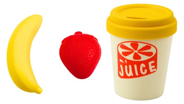 Električni blender za djecu s voćem i čašom, zeleni