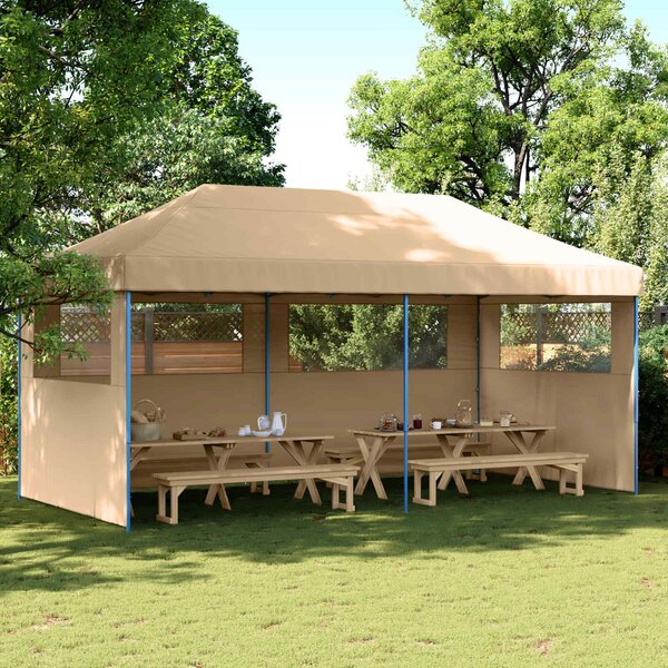 Šator za zabave Bež 292 x 580 x 315 cm Oxford tkanina - Bež / 292 x 580 x 315 cm