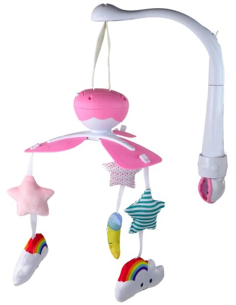 Vrtuljak za krevetić Sky Sound pink