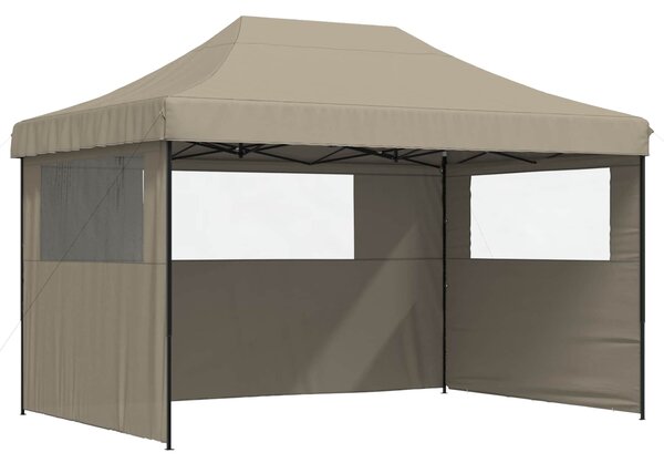 Šator za zabave Sivo-smeđa 279 x 410 x 315 cm Oxford tkanina - Smeđesiva / 279 x 410 x 315 cm