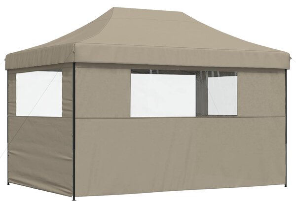 Šator za zabave Sivo-smeđa 279 x 410 x 315 cm Oxford tkanina - Smeđesiva / 279 x 410 x 315 cm