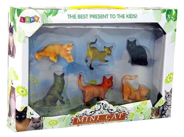 Set od 6 figurica domaćih mačaka