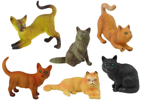 Set od 6 figurica domaćih mačaka