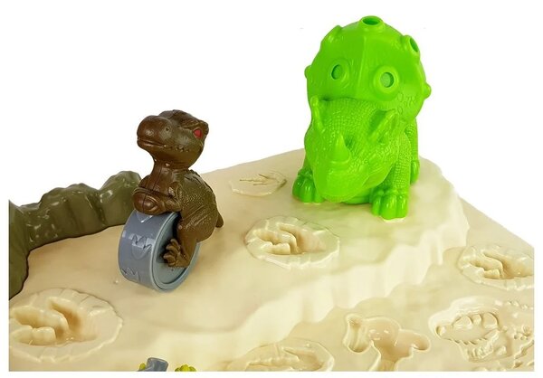 Stol za play dough s vulkanom i jajima dinosaura