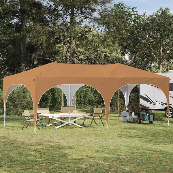 Rastezljivi šator za zabave Bež 575 x 288 x 245 cm - Bež / 575 x 288 x 245 cm