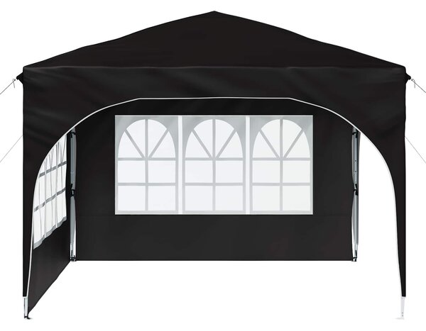Rastezljivi šator za zabave 290 x 290 x 245 cm Crna - Crna / 290 x 290 x 245 cm