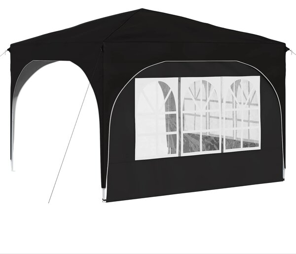 Rastezljivi šator za zabave 290 x 290 x 245 cm Crna - Crna / 290 x 290 x 245 cm