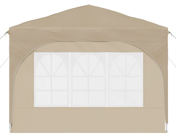 Rastezljivi šator za zabave 290 x 290 x 245 cm Krem - Krem / 290 x 290 x 245 cm