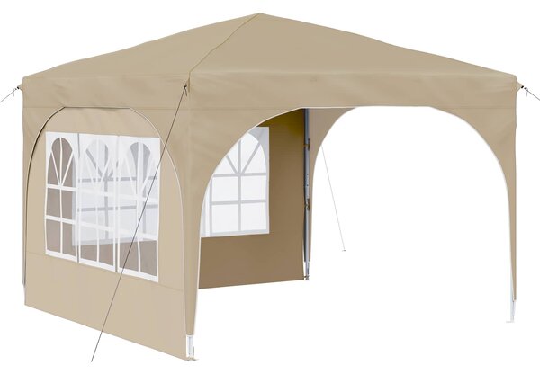 Rastezljivi šator za zabave 290 x 290 x 245 cm Krem - Krem / 290 x 290 x 245 cm