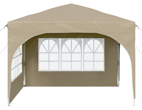 Rastezljivi šator za zabave 290 x 290 x 245 cm Krem - Krem / 290 x 290 x 245 cm