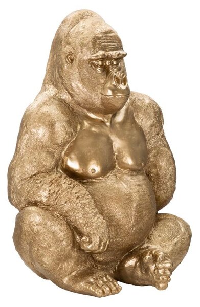 Mauro Ferretti Dekoracija GOLD GORILLA cm 64X53X82