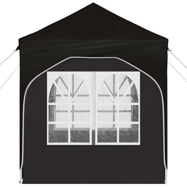 Rastezljivi šator za zabave 192 x 192 x 245 cm Crna - Crna / 192 x 192 x 245 cm