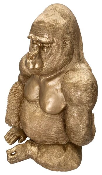 Mauro Ferretti Dekoracija GOLD GORILLA cm 64X53X82