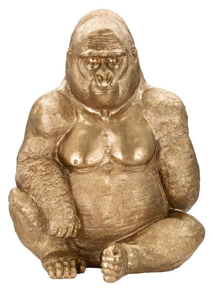 Mauro Ferretti Dekoracija GOLD GORILLA cm 64X53X82