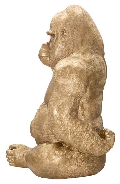 Mauro Ferretti Dekoracija GOLD GORILLA cm 64X53X82