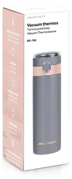 Vakuumska termosica Berdsen BD-786 450 ml siva