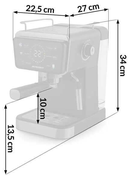 Espresso aparat Berdsen BD-771 20 bar crni