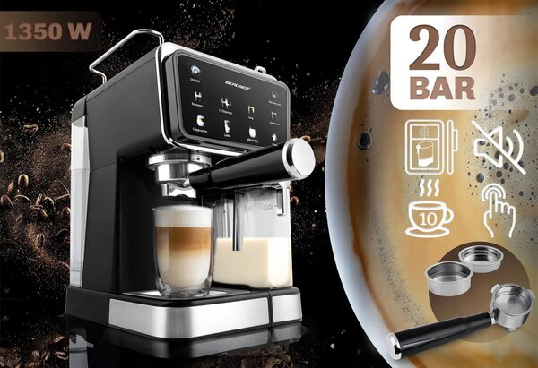 Espresso aparat Berdsen BD-773 20 bar s pjenjenjem crni