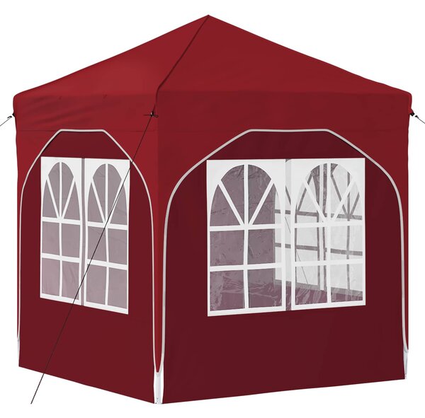 Rastezljivi šator za zabave 192 x 192 x 245 cm Tamno crvena - Bordo / 192 x 192 x 245 cm