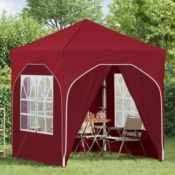 Rastezljivi šator za zabave 192 x 192 x 245 cm Tamno crvena - Bordo / 192 x 192 x 245 cm