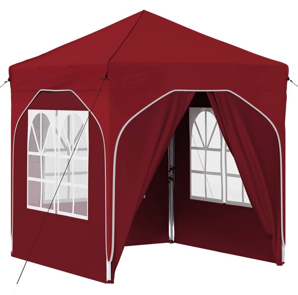Rastezljivi šator za zabave 192 x 192 x 245 cm Tamno crvena - Bordo / 192 x 192 x 245 cm