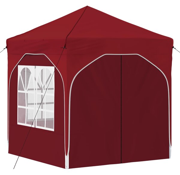 Rastezljivi šator za zabave 192 x 192 x 245 cm Tamno crvena - Bordo / 192 x 192 x 245 cm