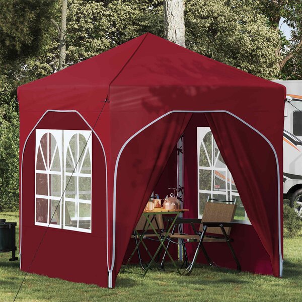 Rastezljivi šator za zabave 192 x 192 x 245 cm Tamno crvena - Bordo / 192 x 192 x 245 cm