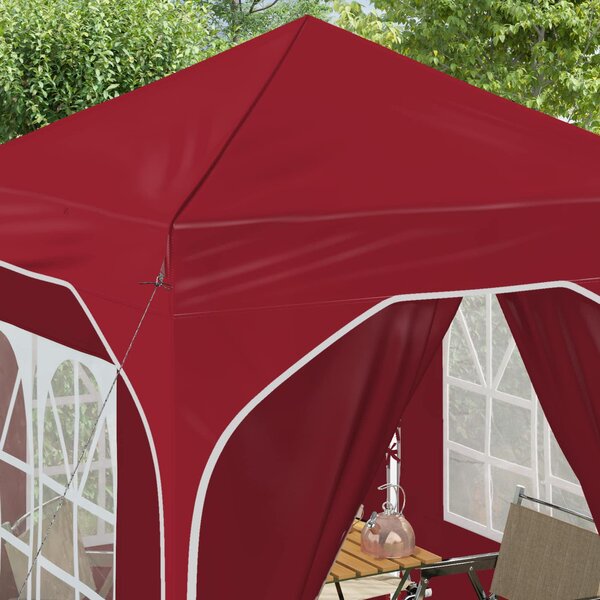 Rastezljivi šator za zabave 192 x 192 x 245 cm Tamno crvena - Bordo / 192 x 192 x 245 cm