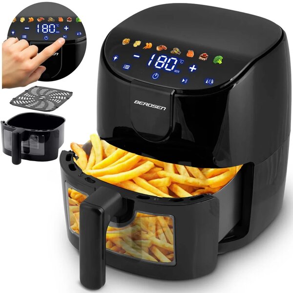 Friteza na vrući zrak 4 l Berdsen BD-658 1500 W crni