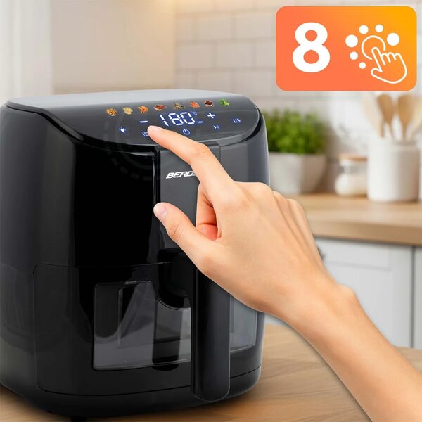 Friteza na vrući zrak 4 l Berdsen BD-658 1500 W crni