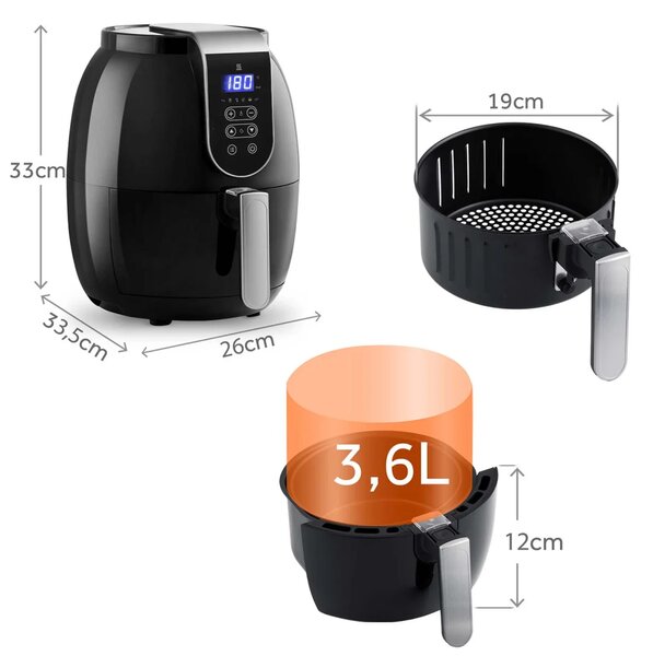 Friteza na vrući zrak 3,6 l Berdsen BD-651