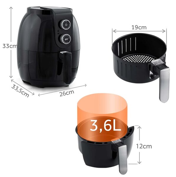 Friteza na vrući zrak 3,6 l Berdsen BD-650